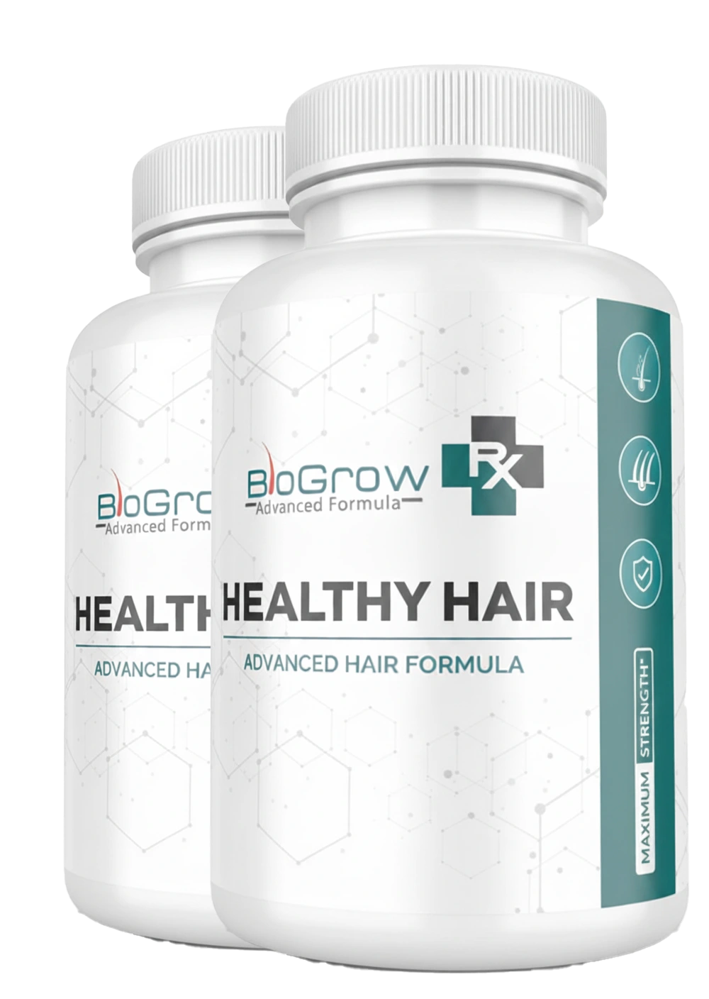 BioGrow capsule bottles for hair nourishment
