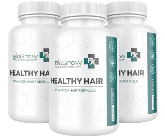 BioGrow hair supplement bottles