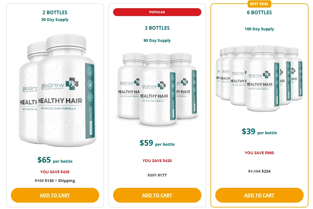 BioGrow pricing options and bundle packages